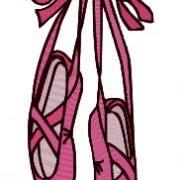 Ballet Slippers Machine Embroidery Pattern