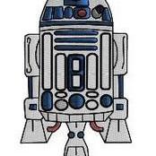 R2D2 Machine Embroidery Pattern