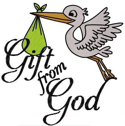 Gift From God Machine Embroidery Pattern